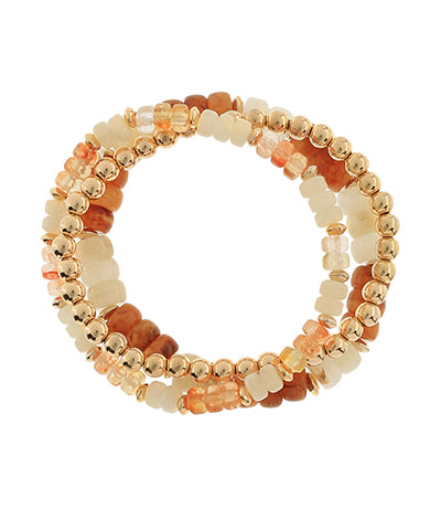 Willow Beaded Bracelets| Brown