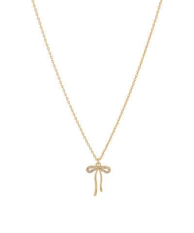 Lennon Dainty Bow Necklace