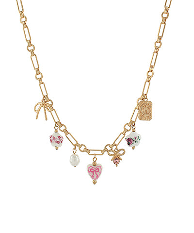 Remington Charm Choker| Pink