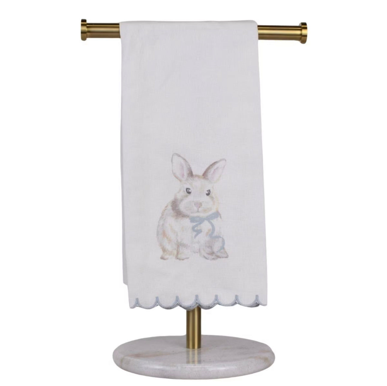 Winston Bunny Scallop Hand Towel