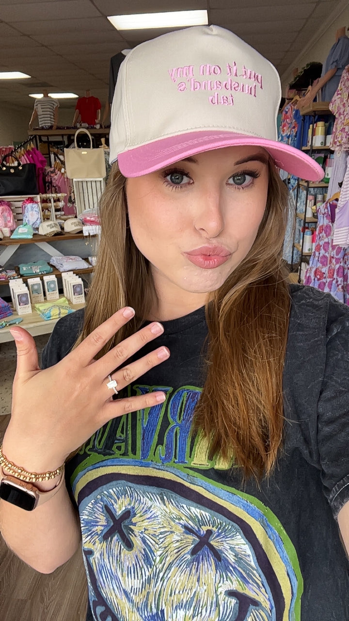 Put it on My Husband Tab Hat| Pink