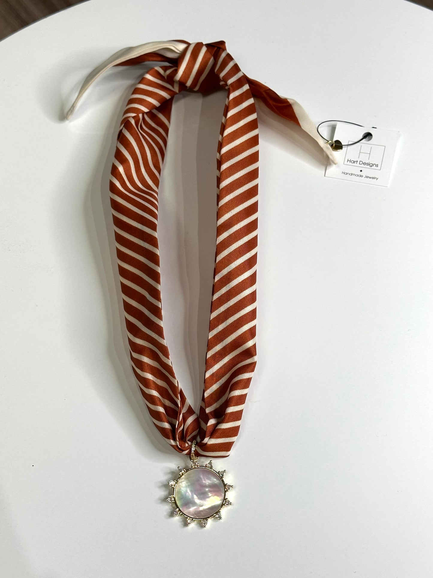 Hart Designs Scarf Necklace- Rust
