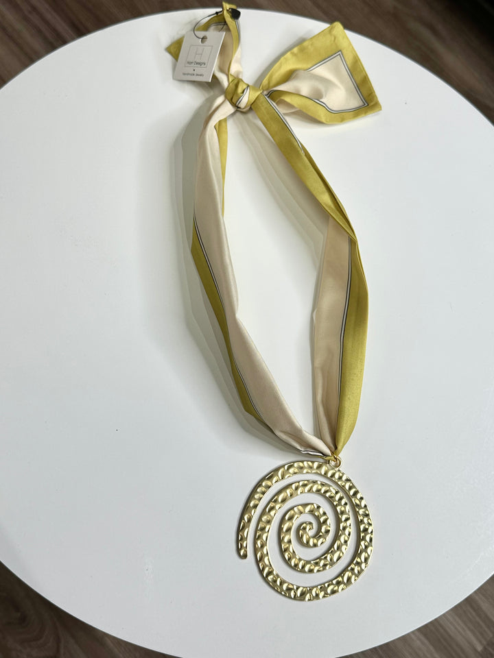 Hart Designs Scarf Necklace with swirl Pendant