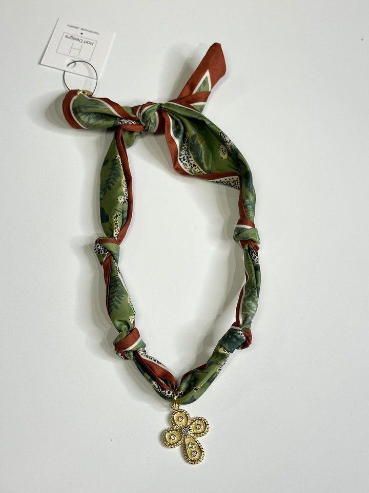 Hart Designs Cross Scarf Necklace
