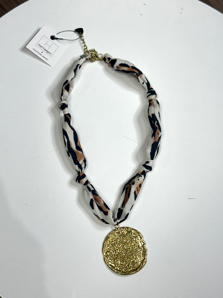 Hart Designs Animal Print Scarf Necklace