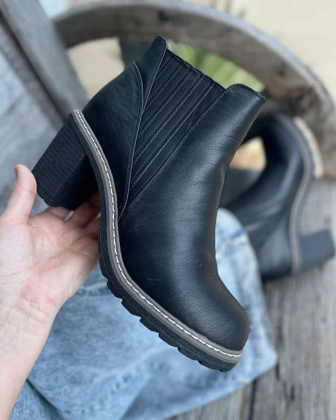 Corky's Pecan Pie Booties - Black
