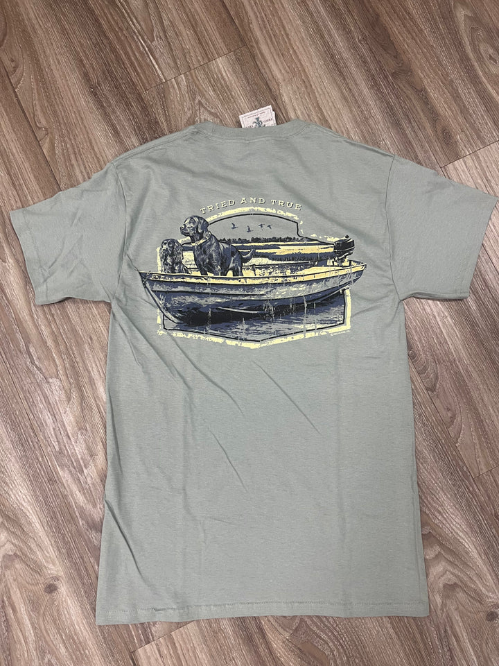 Stonewashed Green Boat Days T-shirt