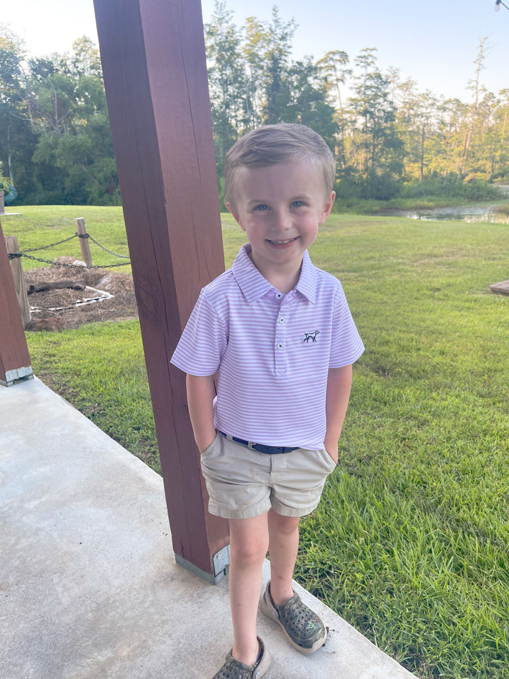 Youth Marshall Performance Polo- Lavender