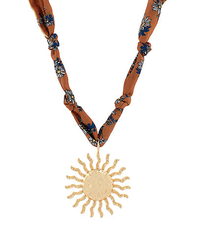 Berkley Sunburst Scarf Necklace