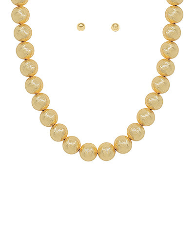 Salma Satin Ball Necklace