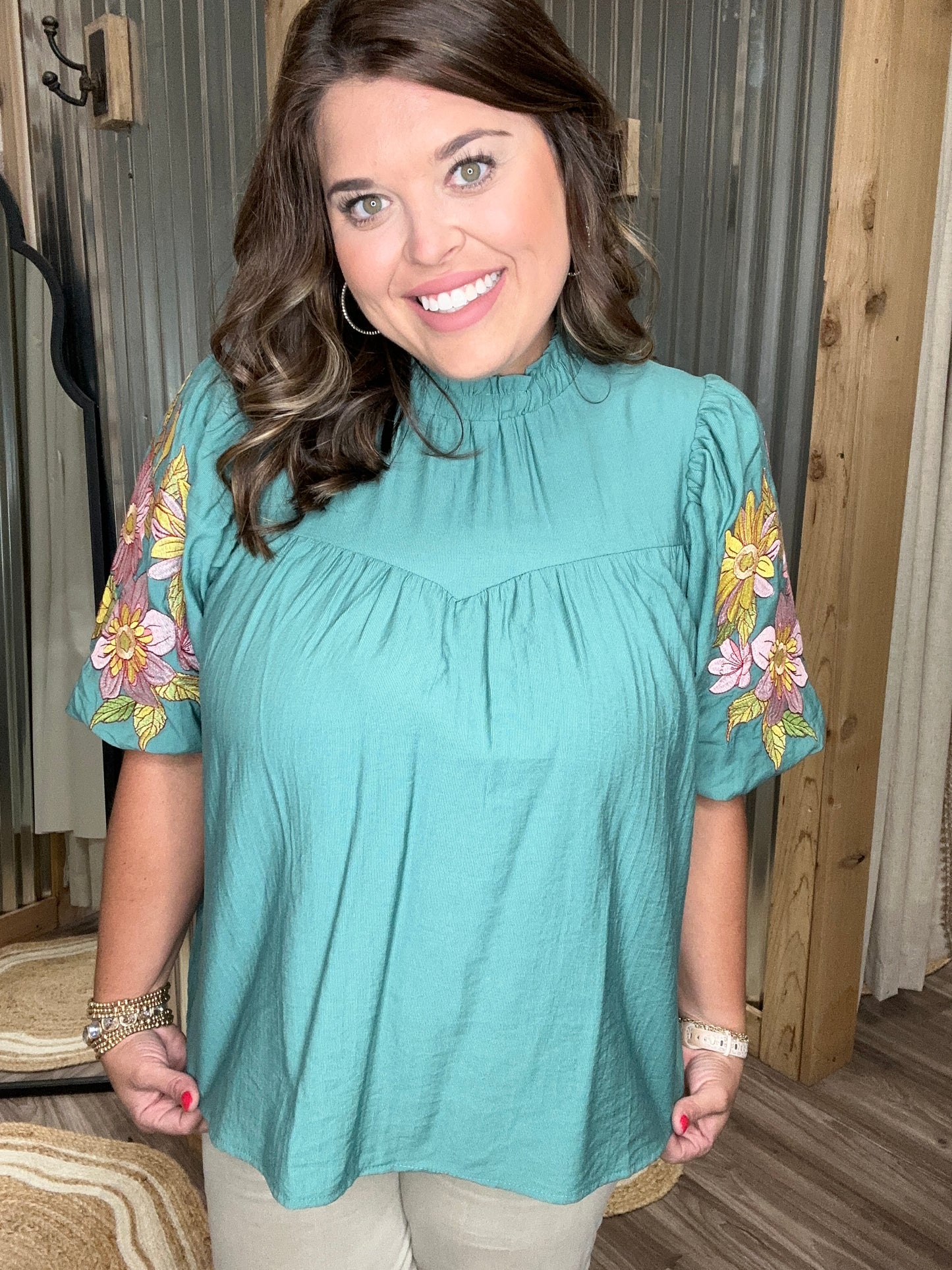 Juliette Embroidered Top