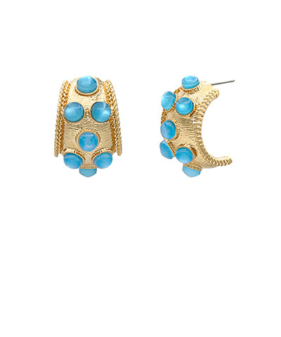Marlow Antique Gold Hoops