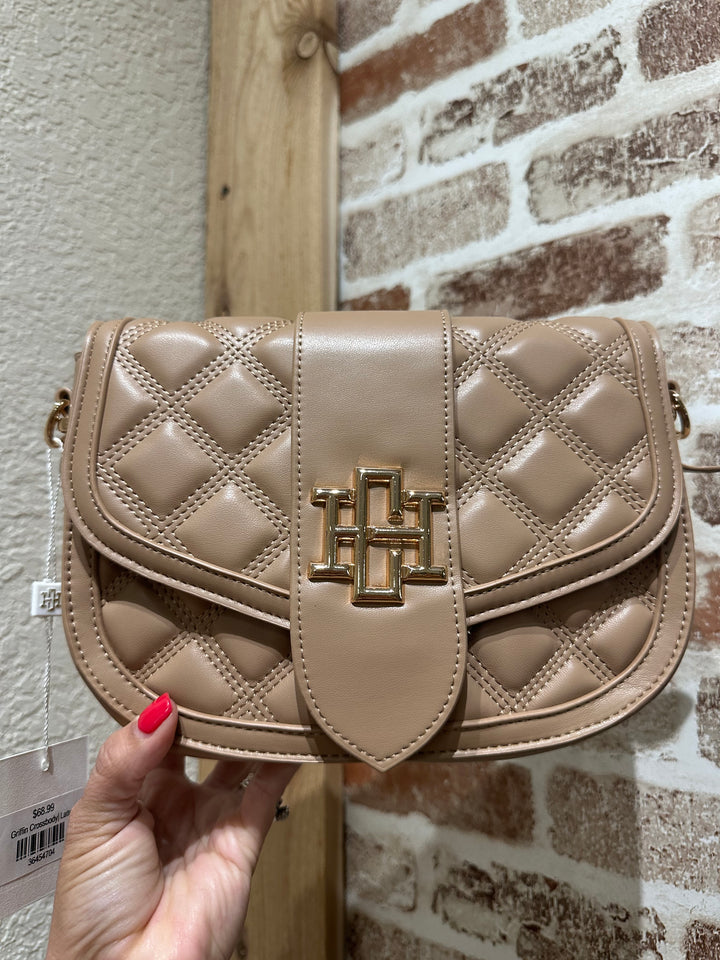 Griffin Crossbody| Latte