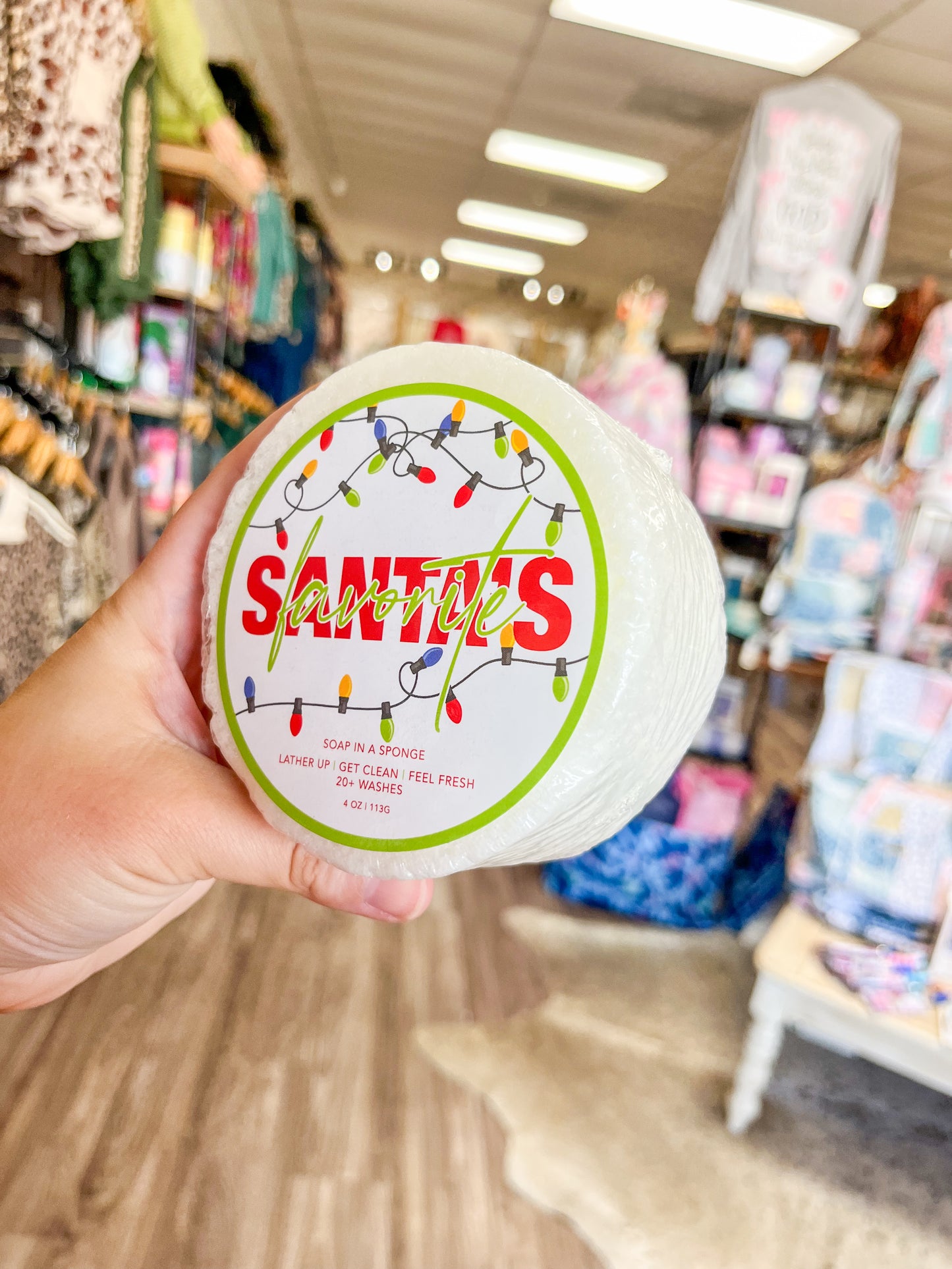 Santa's Favorite Soap Sponge