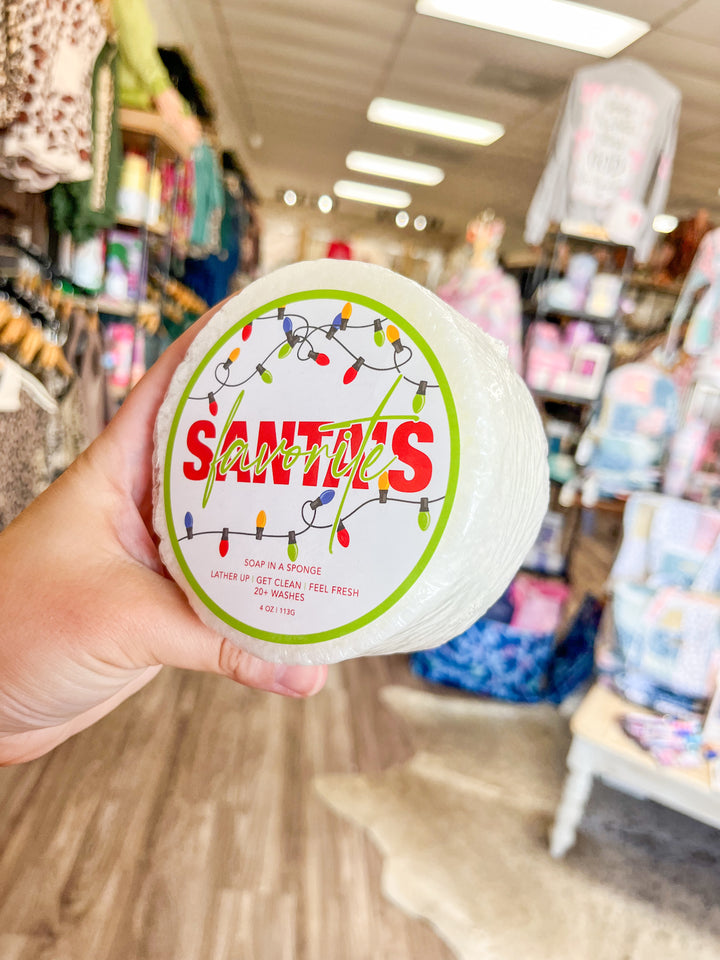 Santa's Favorite Soap Sponge