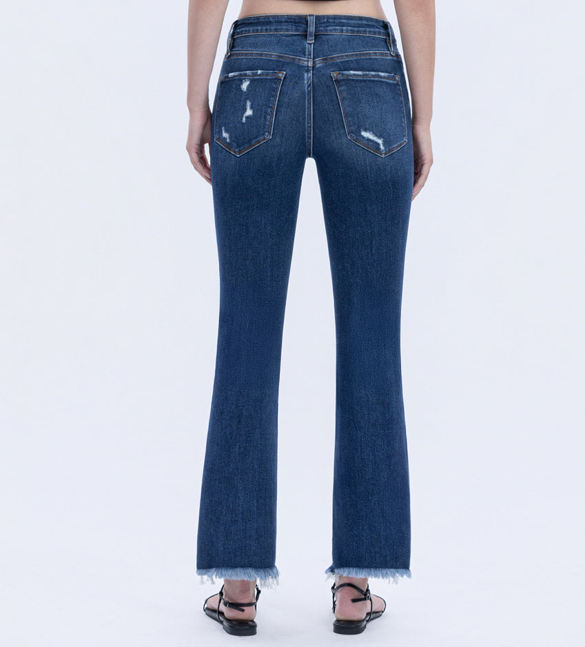 Bella Dark Wash High Rise Flare Jeans