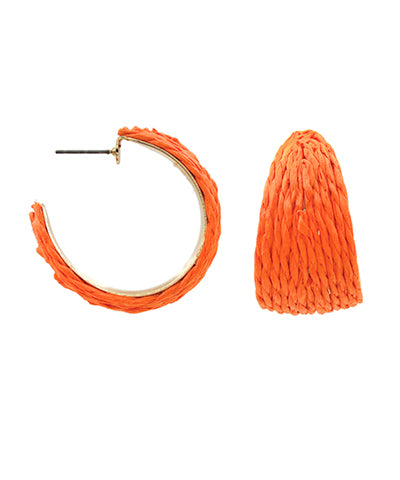 Raffia Hoops