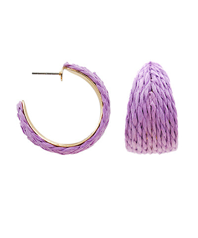 Raffia Hoops
