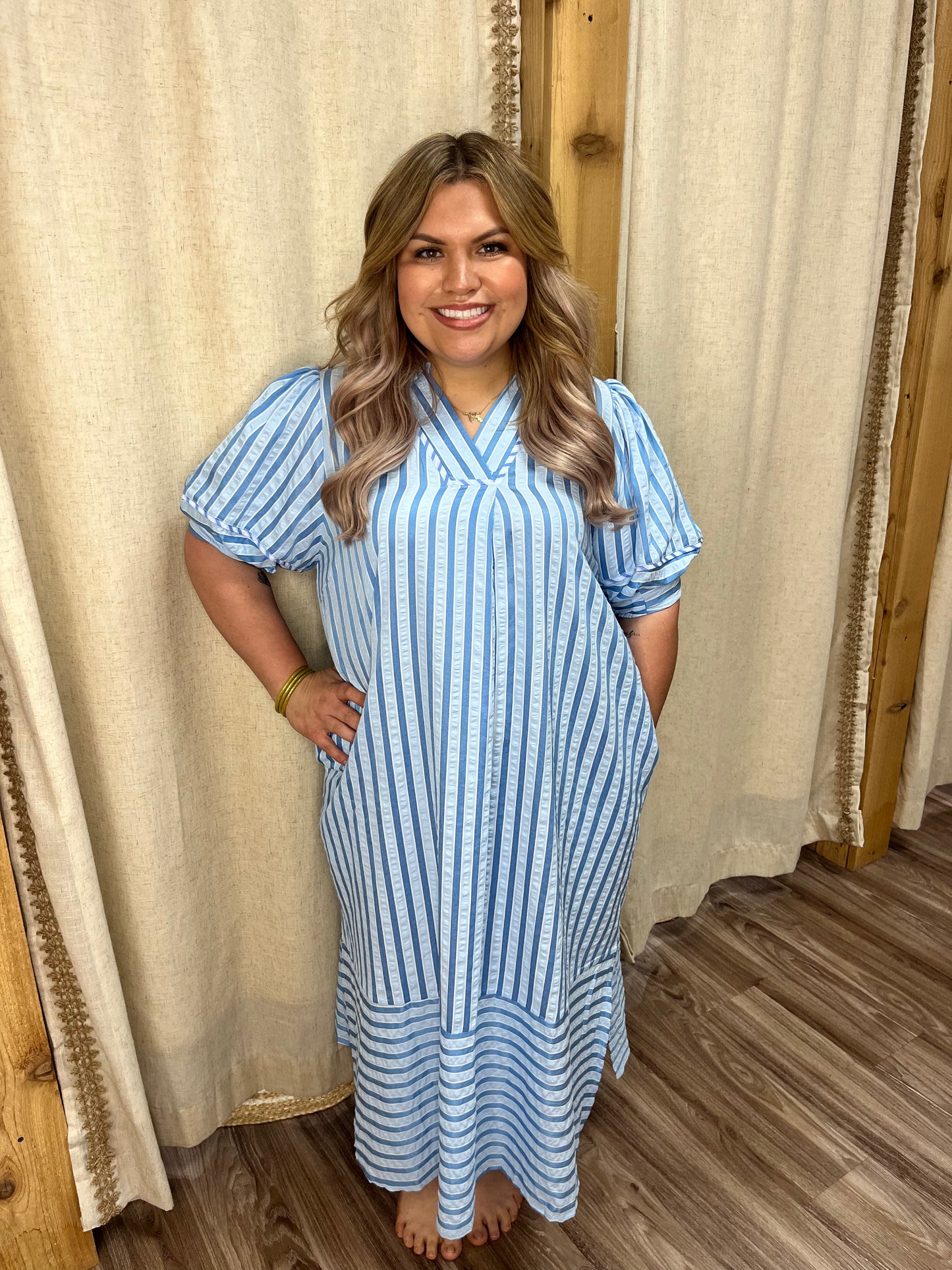 Sunny Mood Midi Dress| Curvy