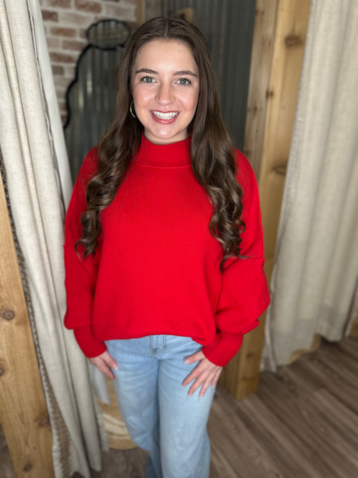 RUBY | SIDE SLIT OVERSIZED SWEATER