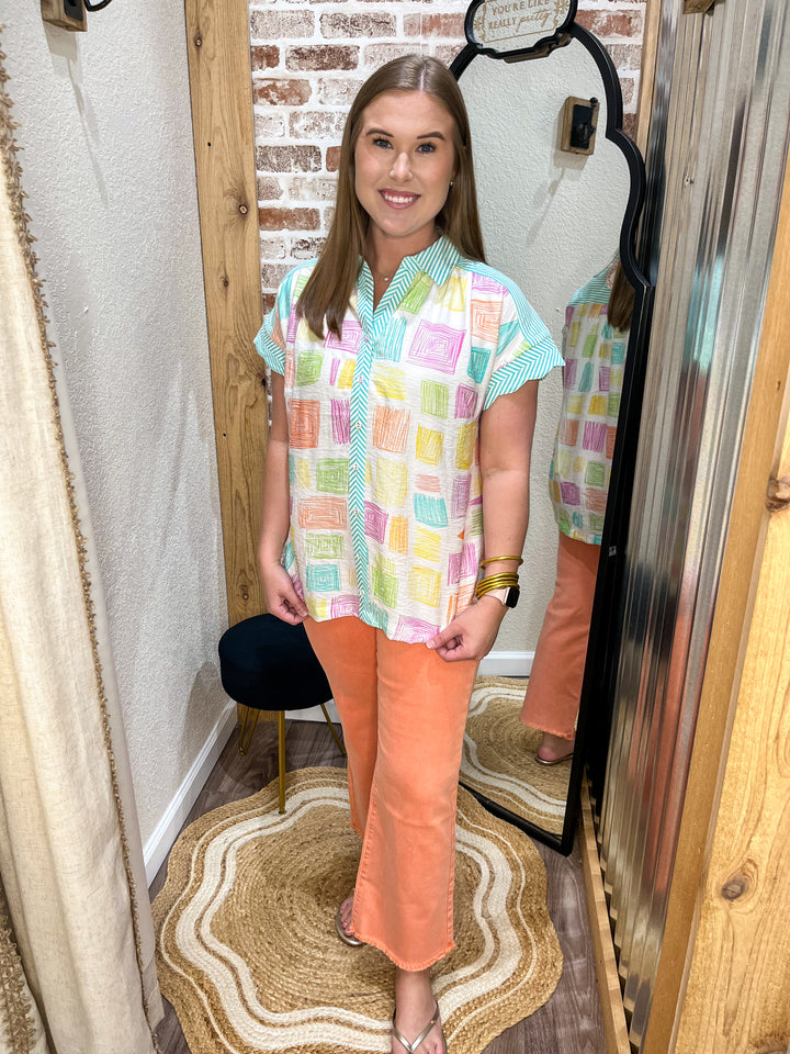 Pastel Sketch Top