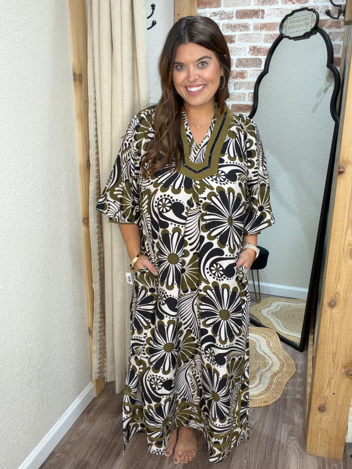 Here We Go Midi Dress