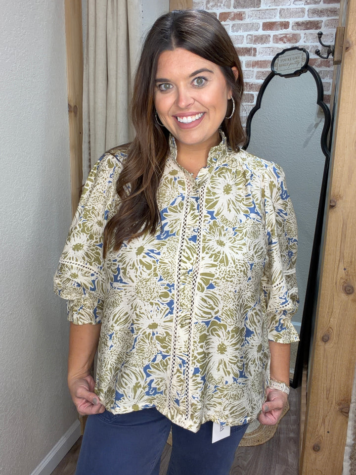 Autumn Muse Olive Top