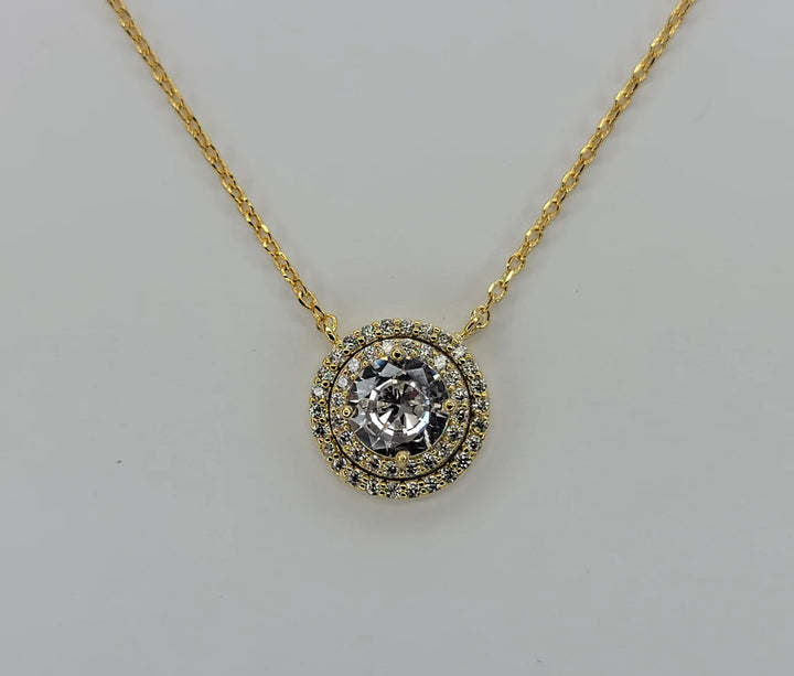Diamond Halo Necklace