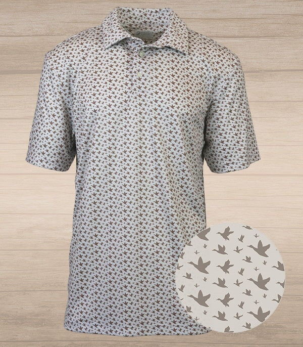 Migration Performance Polo - Oyster & Mocha