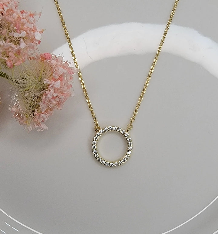 Diamond Halo Necklace