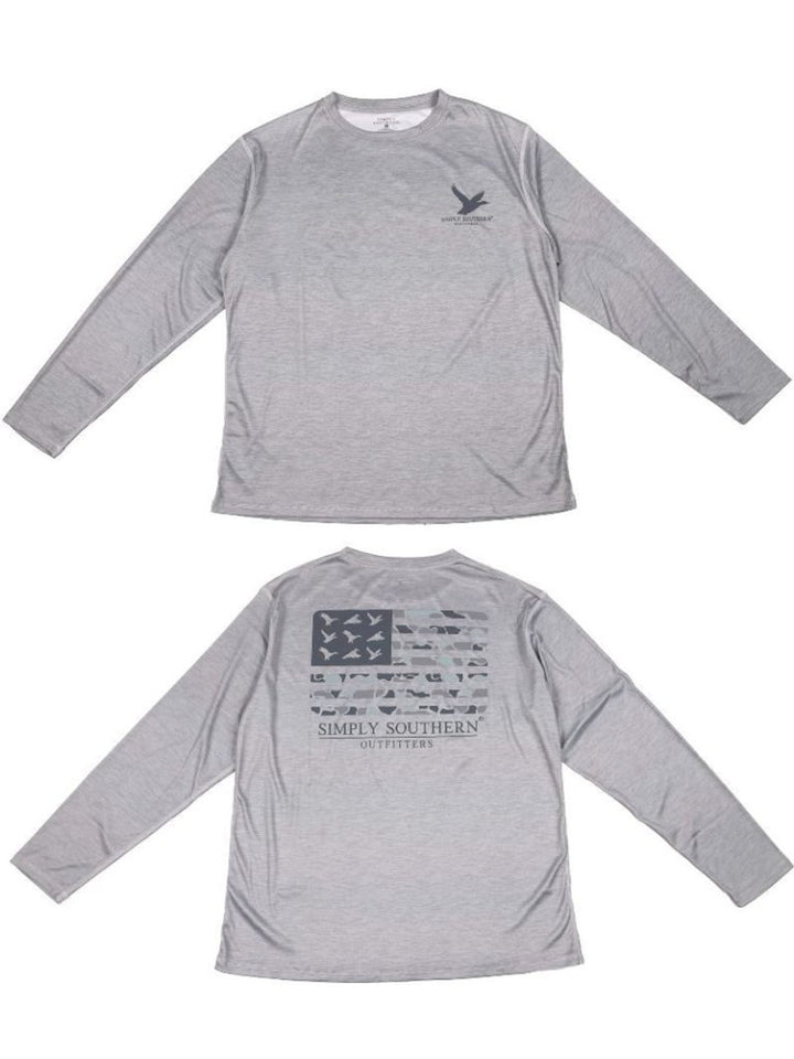 Simply Southern Rash guard - Flag - Long Sleeve