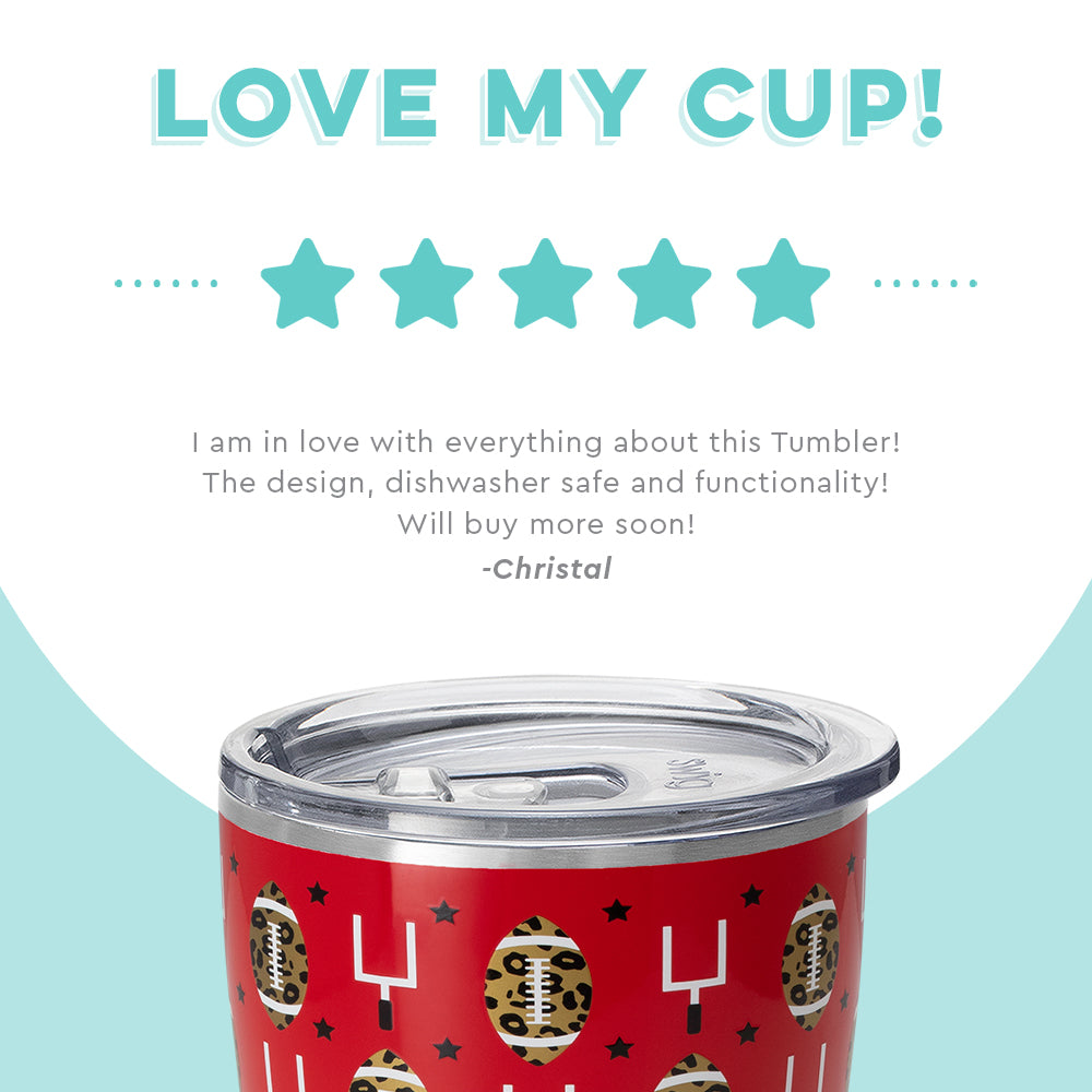 Touchdown Black + Red Tumbler (32oz)