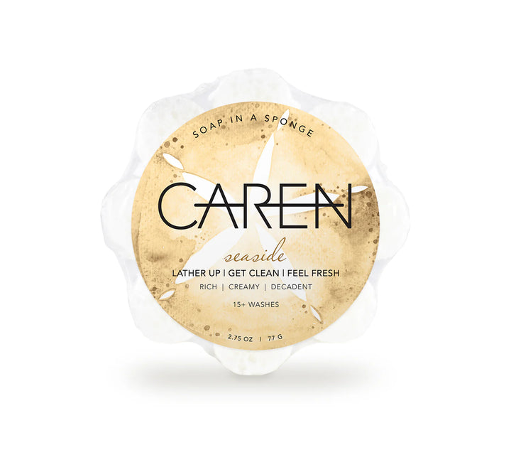Caren Shower Soap Sponge | Seaside | White Daisy