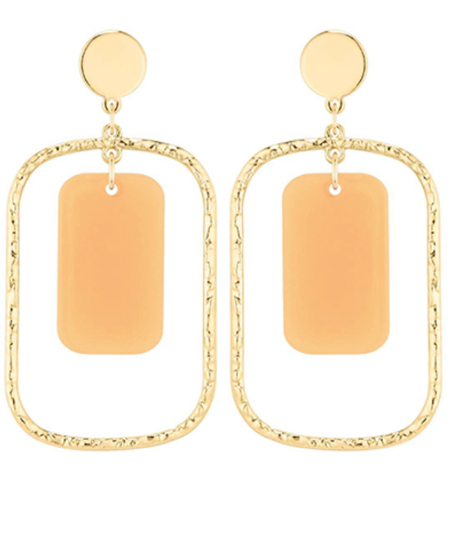 Rectangle Drop Earrings