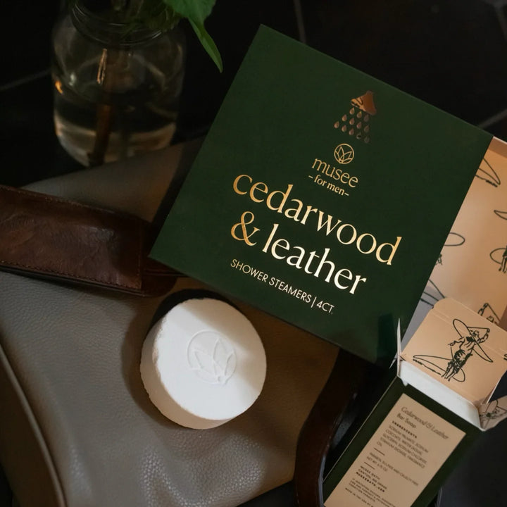 Cedarwood & Leather Shower Steamer
