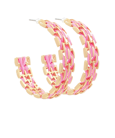 Aria Hoops-Pink