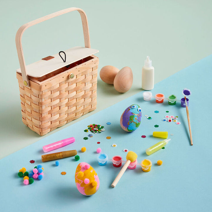 Wooden Easter Egg Decorating Kit