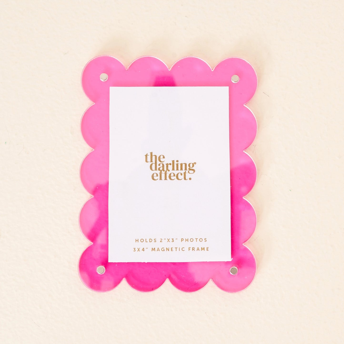 Hot Pink Mini Acrylic Picture Frame Magnet