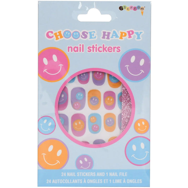 Choose Happy Nail Stickers And Nail File Set