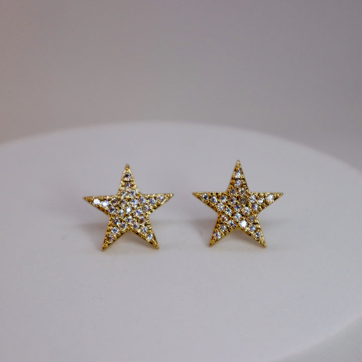 Crystal Star Stud Earrings