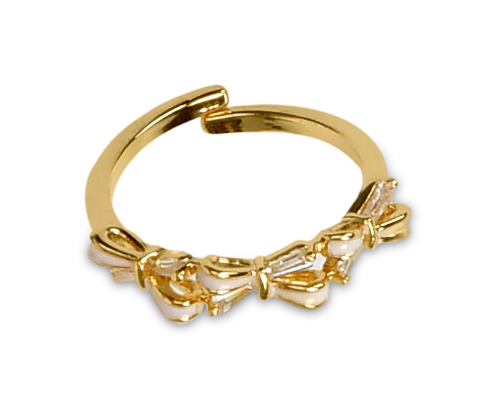 Beautiful Bows Ring and Necklace Set