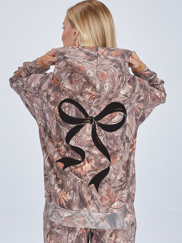 Simply Southern Camo Bow Sweatshirt