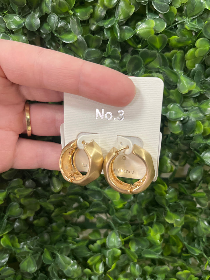 Small Gold Huggie Hoops