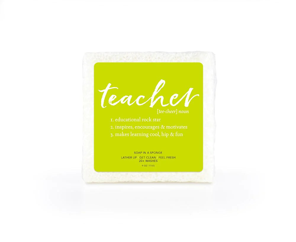 TEACHER SQUARE Shower Sponge - (Seaside)