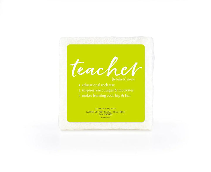 TEACHER SQUARE Shower Sponge - (Seaside)