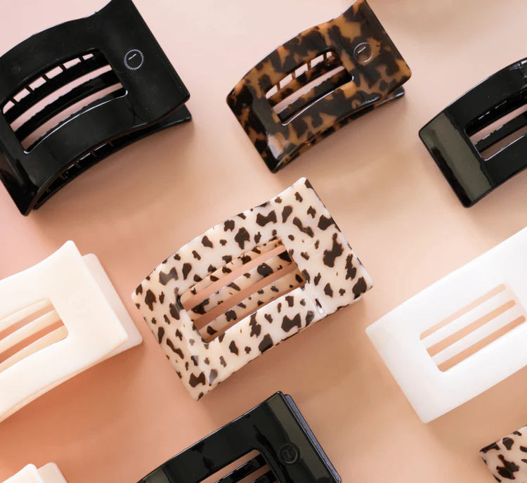 Small Flat Rectangle Hair Clip | Teleties