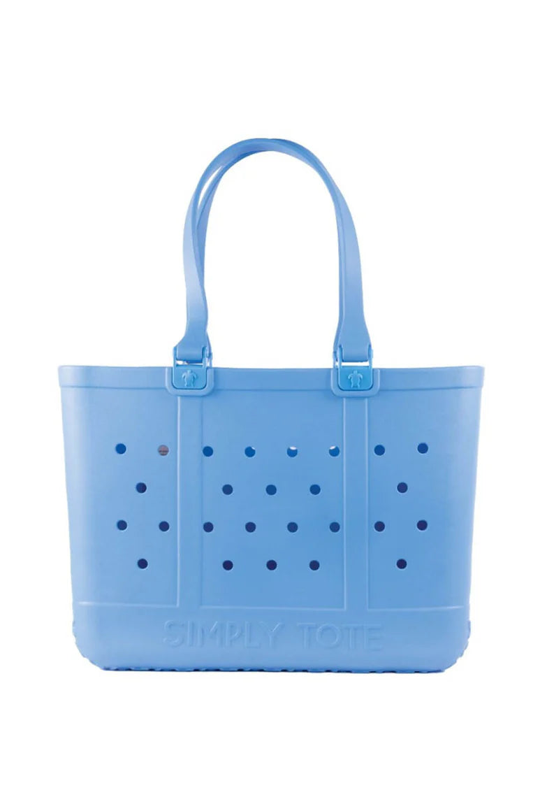 Simply Southern Large Waterproof Tote Bag in Wave Blue