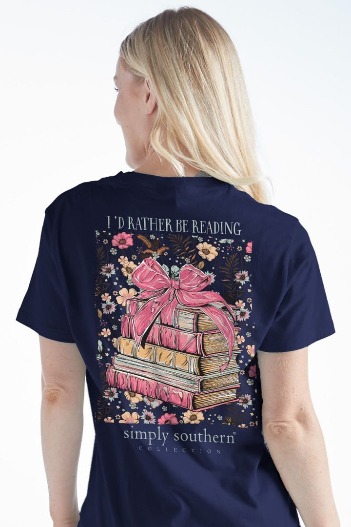Simply Southern I'd Rather Be Reading T-shirt