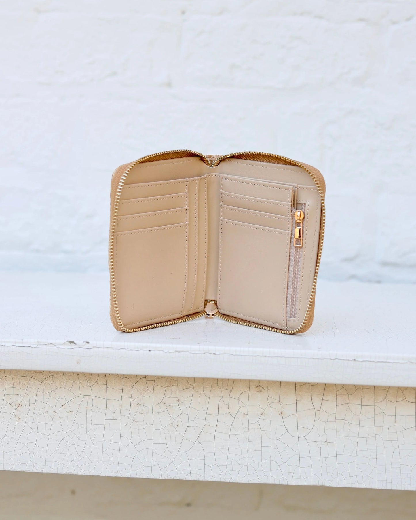 Blakely Wallet|Woven Tan