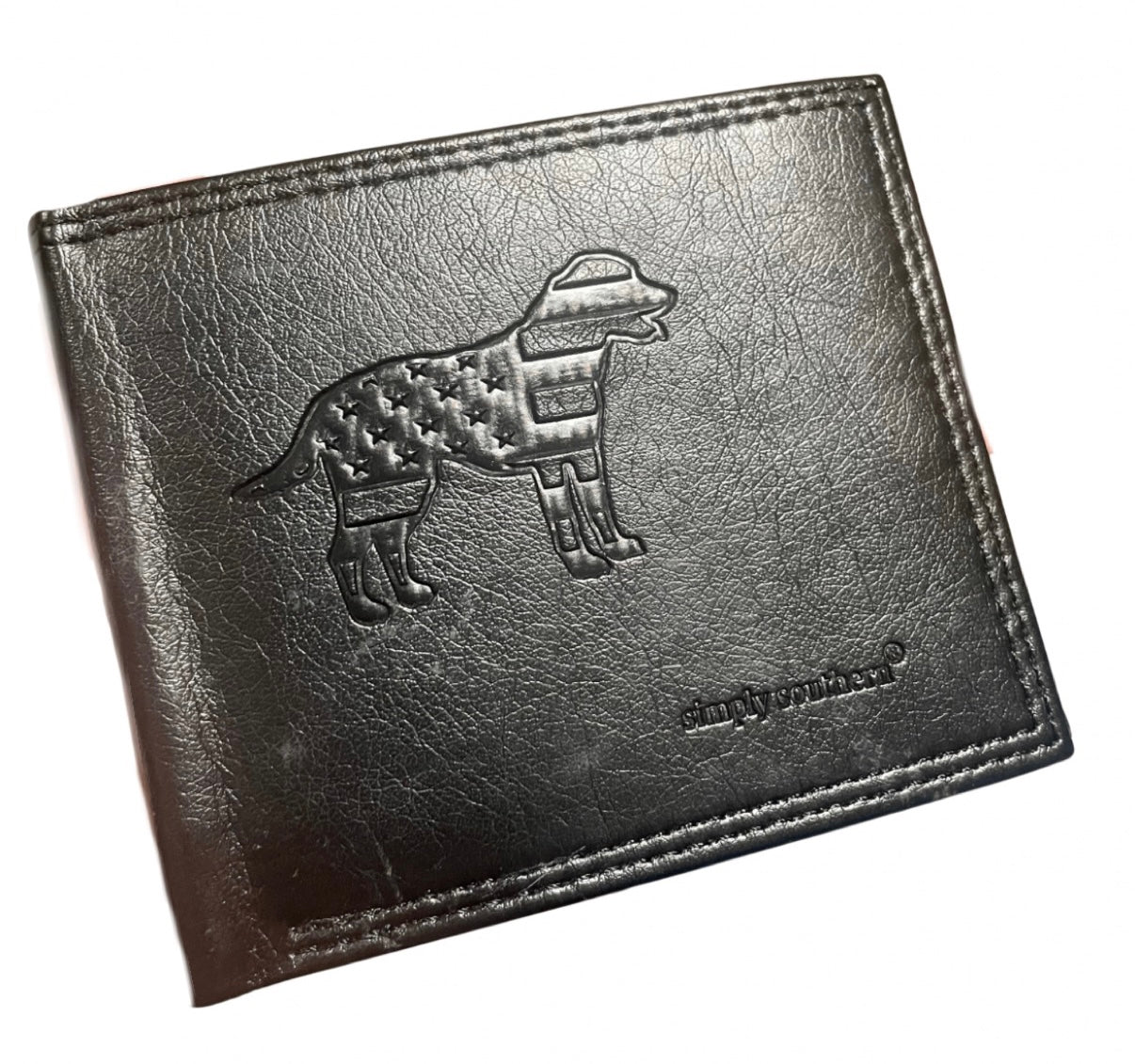 Mens Simply Southern Faux Leather Wallet